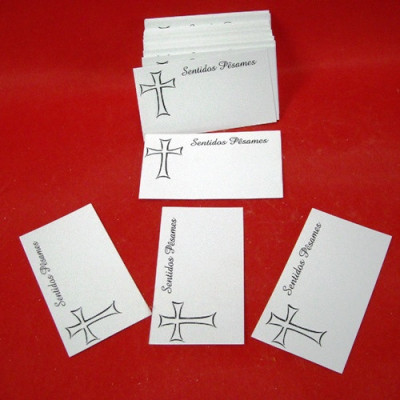 CARTãO GRAV. A PRETO, CRUZ...