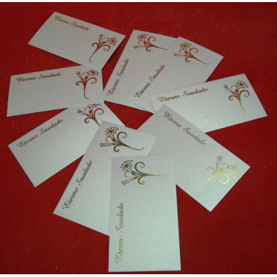 CARTãO GRAV. OURO, FLOR -...