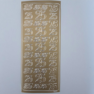 ETIQUETAS TP 25 ANOS OURO