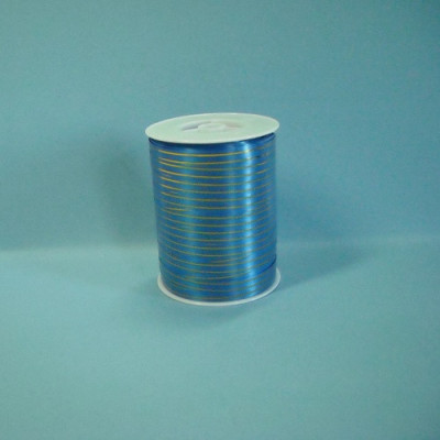 FITA AZUL C/ FIOS DOURADO 10MM