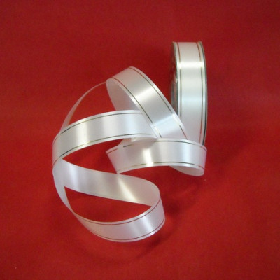 FITA BRANCA C/ FIOS DOURADO...