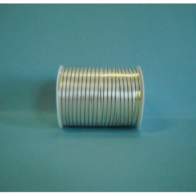FITA BRANCO C/ FIOS DOURADO...