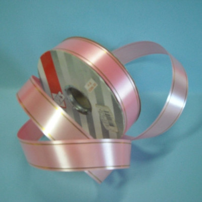 FITA ROSA C/ FIOS DOURADO 31MM