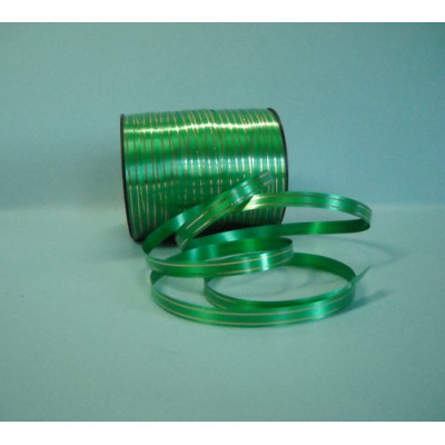 FITA VERDE C/ FIO DOURADO 10MM