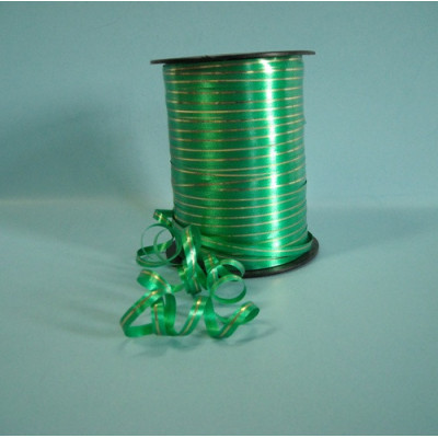 FITA VERDE C/ FIO DOURADO 5MM