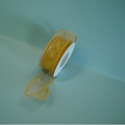 FITA ORGANZA OURO ARAMADA 38MM