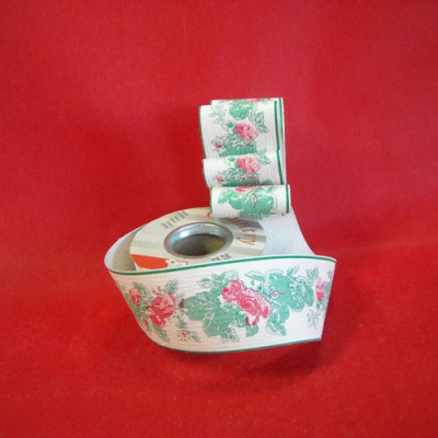 FITA PAPEL BRANCO C/ FLORES...