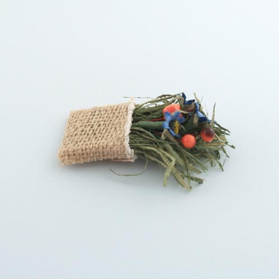 ARRANJO SACO JUTA COM ERVA...