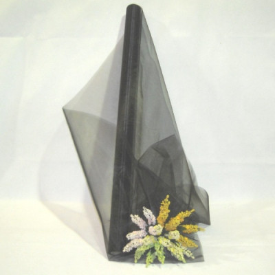 ORGANZA PRETO 72CM 10MTS