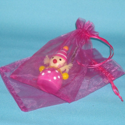 SACA ORGANZA Nº2 FUSHIA...