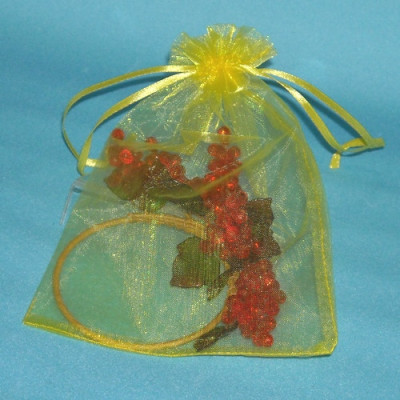 SACA ORGANZA Nº2 AMARELO...