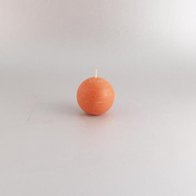 VELA BOLA LARANJA 7CM