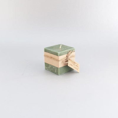 VELA QUADRADA VERDE 7CMX7CM