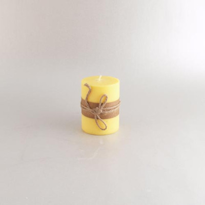 VELA REDONDA AMARELA 7CMX10CM