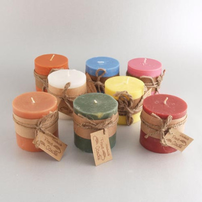 VELA REDONDA AZUL 7CMX7CM