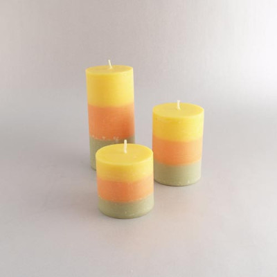 VELA REDONDA C/ 3 CORES...