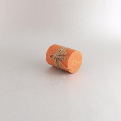 VELA REDONDA LARANJA 7CMX10CM