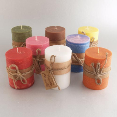 VELA REDONDA VERDE 7CMX10CM