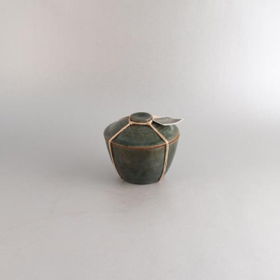 TAÇA C/ TAMPA DE BARRO...