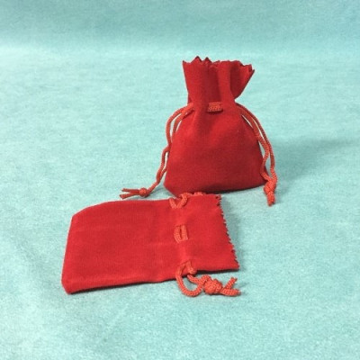 BOLSA VELUDO VERMELHA...