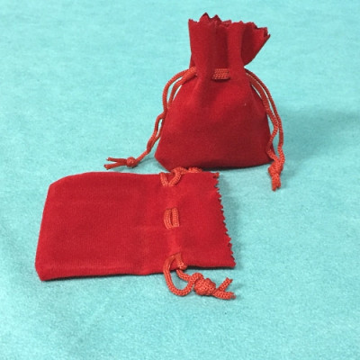 BOLSA VELUDO VERMELHA (9x12CM)