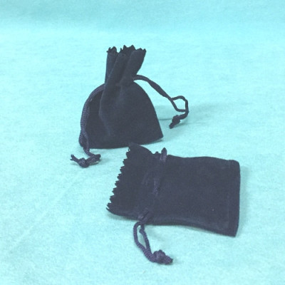 BOLSA VELUDO PRETA (9x12CM)