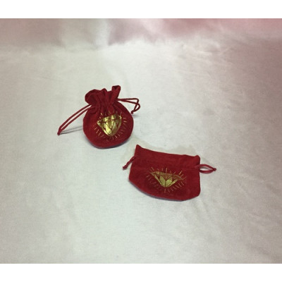 BOLSA VELUDO VERMELHA RED