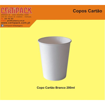 COPO CARTAO BRANCO 200ml