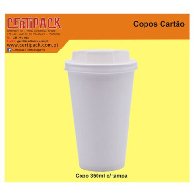 COPO CARTAO BRANCO 350ml...