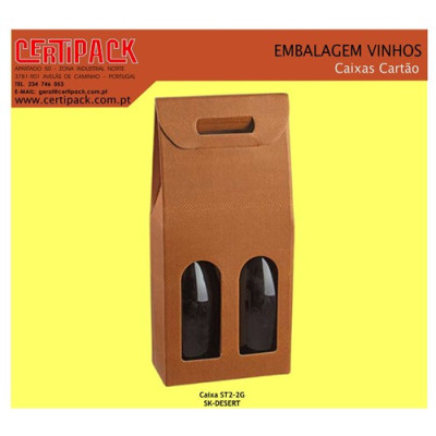 CAIXA CARTAO 2 GARRAFAS...