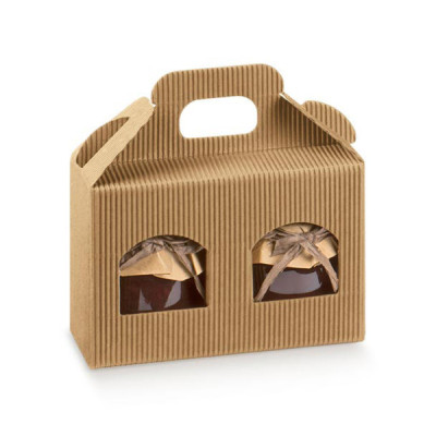 CAIXA P/ 2 FRASCOS KRAFT...