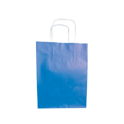 SACO PAPEL KRAFT 24X10X31 AZUL