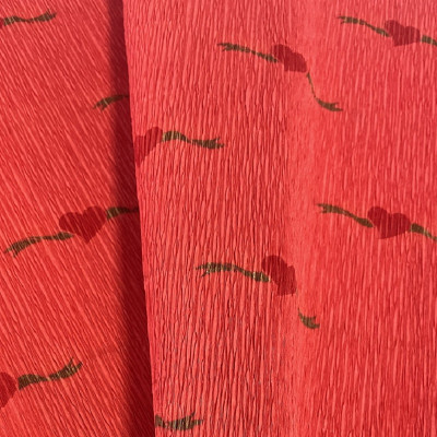 PAPEL CREPADO VERMELHO...